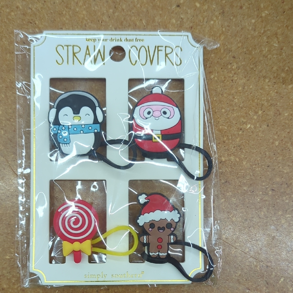 Simply Southern Holiday Straw Covers Set